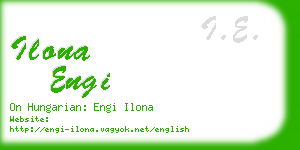 ilona engi business card